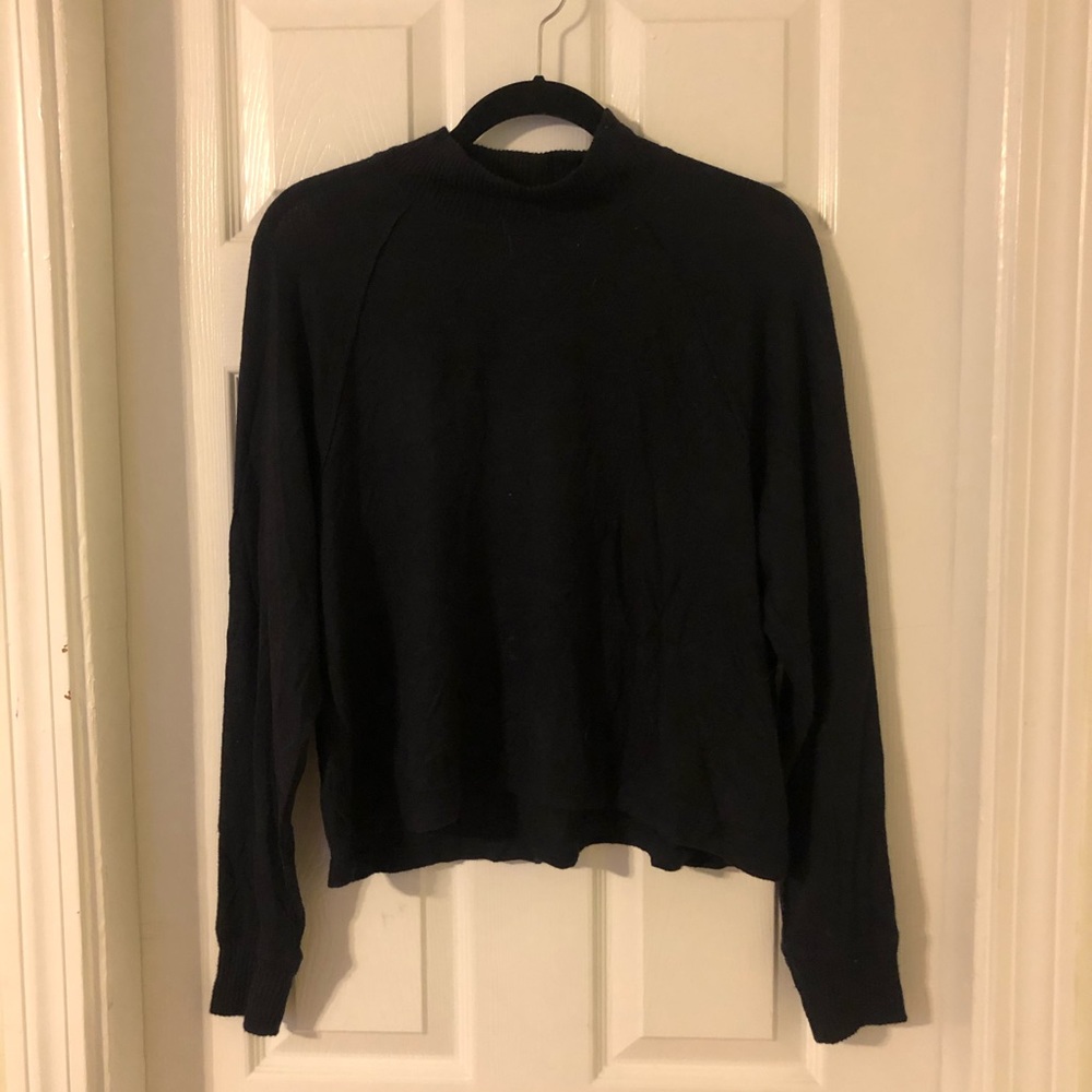 Abercrombie Black Mock Neck Long Sleeve